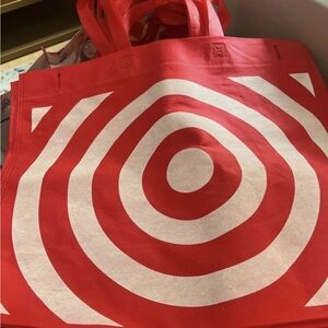 Bundle of 6 Red Reusable New York City Target Stores Tote Bags